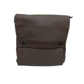   Barna csatos női műbőr táska, oldaltáska vállpánttal - ÚJ