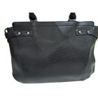 Fekete patchwork jellegű, foltberakásos női műbőr táska, ridikül - ÚJ