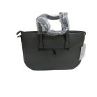 Szürke füles női műbőr táska, ridikül - ÚJ