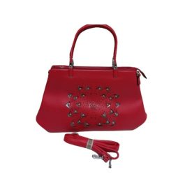 Piros női szegecses táska - ÚJ