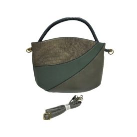   Khaki nagyméretű pakolós műbőr női kézitáska, táska, ridikül - ÚJ