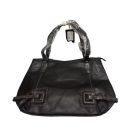 Fekete szegecses női műbőr táska, ridikül - ÚJ