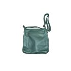 Metálkék női műbőr táska, ridikül - ÚJ