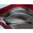 Piros-bordó műbőr női táska, ridikül - ÚJ