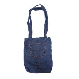Kék bélelt farmer szatyor