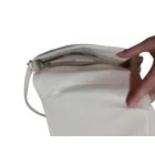 Vajszínű puha műbőr táska, ridikül (kicsit foltos)