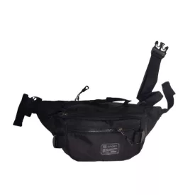 Fekete övtáska, sok zsebes - ÚJ