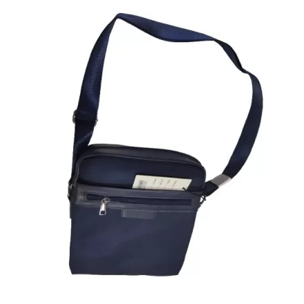 Sötétkék férfi keresztpántos táska, crossbody - ÚJ