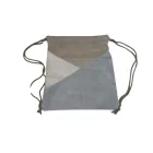 Barna-drapp-szürke textil zsák, vászon hátizsák, női táska, tornazsákként is használható  - ÚJ