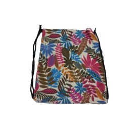   Virágos textil zsák, vászon hátizsák, női táska, tornazsákként is használható  - ÚJ