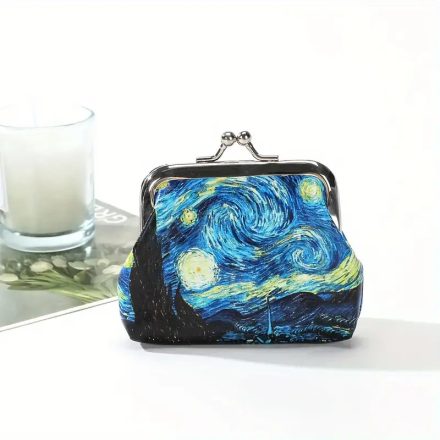 Mini pénztárca, Van Gogh festménye alapján, Csillagos éj - ÚJ  