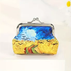   Mini pénztárca, Van Gogh festménye alapján - Varjak a búzamezőn - ÚJ  