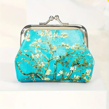 Mini pénztárca, Van Gogh festménye alapján, mandulavirágok - ÚJ  