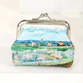  Mini pénztárca, Van Gogh festménye alapján, kék, tájképes - ÚJ  