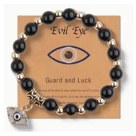 Ördög szeme - Devil Eye gyöngyös karkötő - Yoga - ÚJ