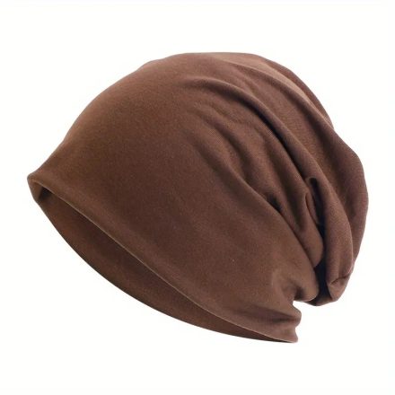 Barna beanie sapka, unisex, felnőtt méret - ÚJ