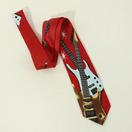 Hangszeres nyakkendő, elektromos gitár - ÚJ 