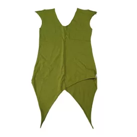   Női S-M-es zöld hason kötős ujjatlan jóga póló - Yogahome - ÚJ