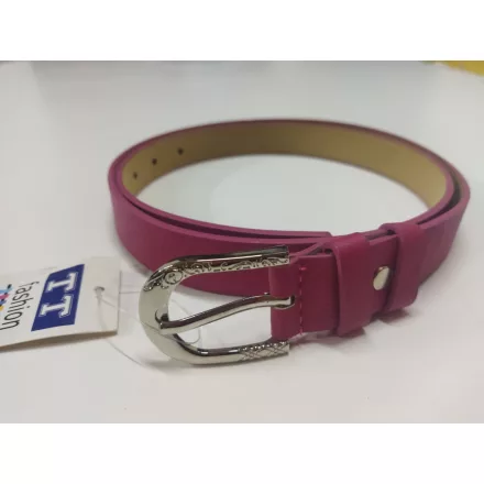 Pink műbőr öv, 110 cm - ÚJ