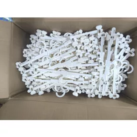 10 db-os fehér csipeszes vállfa csomag