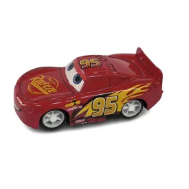   Piros fém hátrahúzós kisautó - Villám Mcqueen - Verdák - Cars - ÚJ