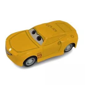   Sárga fém hátrahúzós kisautó - Cruz Ramirez - Verdák - Cars - ÚJ