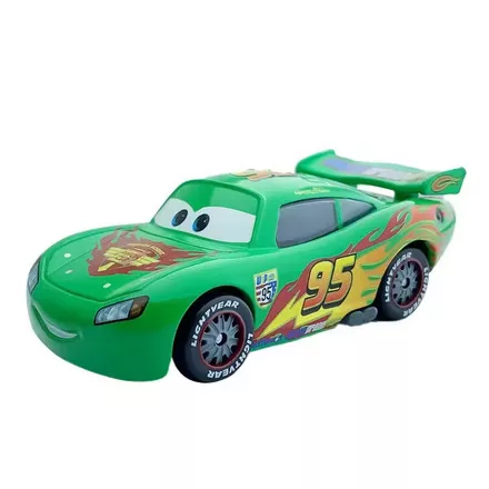 Villám Mcqueen különleges zöld festéssel fém kisautó, kb 9 cm - Verdák - ÚJ