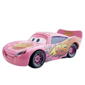   Villám Mcqueen különleges rózsaszín festéssel fém kisautó, kb 9 cm - Verdák - ÚJ