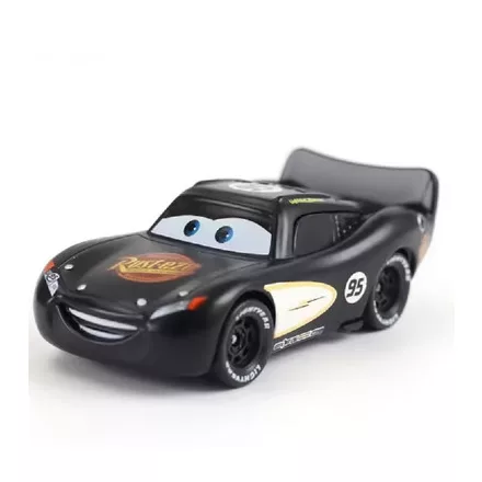 Villám Mcqueen különleges fekete festéssel fém kisautó, kb 9 cm - Verdák - ÚJ