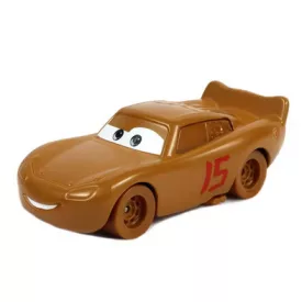   Villám Mcqueen különleges barna festéssel fém kisautó, kb 9 cm - Verdák - ÚJ
