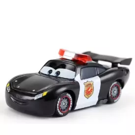   Fém kisautó - Villám McQueen rendőrautónak öltözve - Verdák - ÚJ