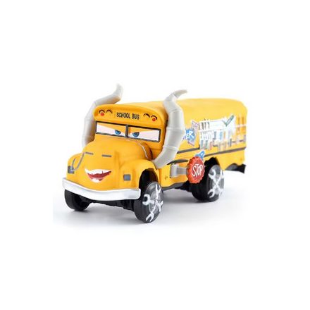 School Bus, iskolabusz fém kisautó - Verdák - ÚJ
