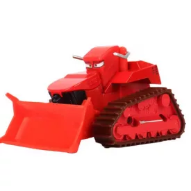   Fém kisautó - Chuy, piros bulldózer - Cars - Verdák - ÚJ