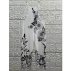 Női 3XL-es fehér pillangós, lepkés nyári overall, playsuit - ÚJ