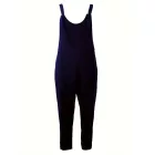 Női XXL-es fekete kantáros nyári overall, playsuit - ÚJ