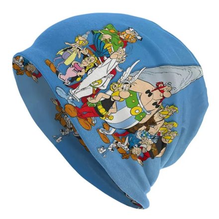 Kék mintás beanie sapka, felnőtt vagy kamasz méret - Asterix - ÚJ 