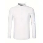 Férfi XL-es fehér lenge, könnyű géz tapintású hosszú ujjú ing - ÚJ