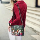 Zöld mintás 5 részes táska szett - ÚJ