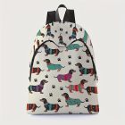 Fehér tacskós hátizsák - ÚJ