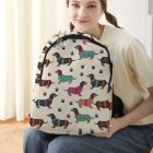 Fehér tacskós hátizsák - ÚJ