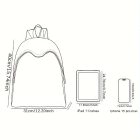 Fehér tacskós hátizsák - ÚJ