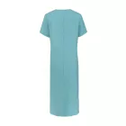 Női M-es türkiz lenes nyári ruha, hosszú ruha, maxiruha, zsákruha - ÚJ