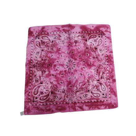 Pink batikolt mintás kendő, sál, bandana - ÚJ