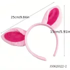 Malac, disznó, röfi fül fejpánt, jelmezkiegészítő - ÚJ