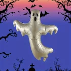 Felfújható szellem, lufi - Halloween - ÚJ