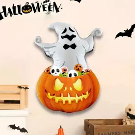 Felfújható tök és szellem, lufi - Halloween - ÚJ