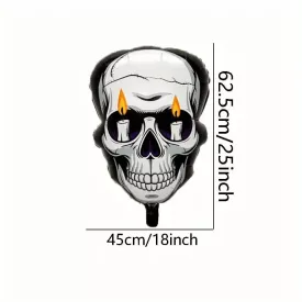 Felfújható koponya, fólialufi - Halloween - ÚJ