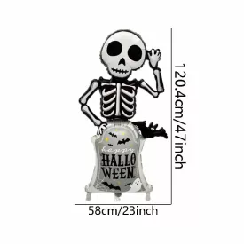   Felfújható csontváz, fólialufi 120x58 cm - Halloween - ÚJ