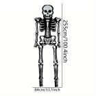 Felfújható óriás csontváz, fólialufi 225x84 cm - Halloween - ÚJ