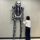 Felfújható óriás csontváz, fólialufi 225x84 cm - Halloween - ÚJ